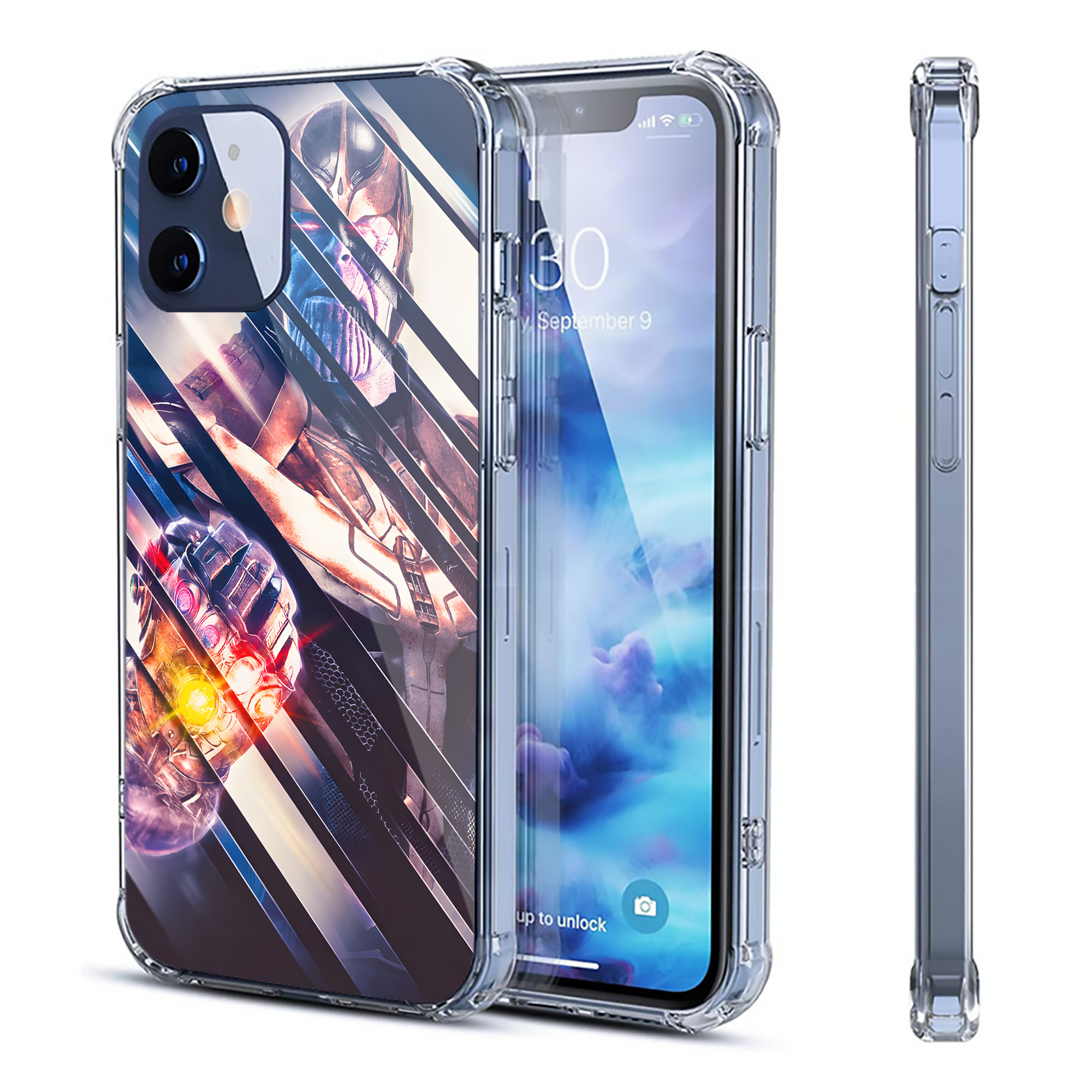 （画像用） アベンジャーズ The Avengers 【iPhone 12シリーズ対応】透明スマホケース（クリアソフトケース）